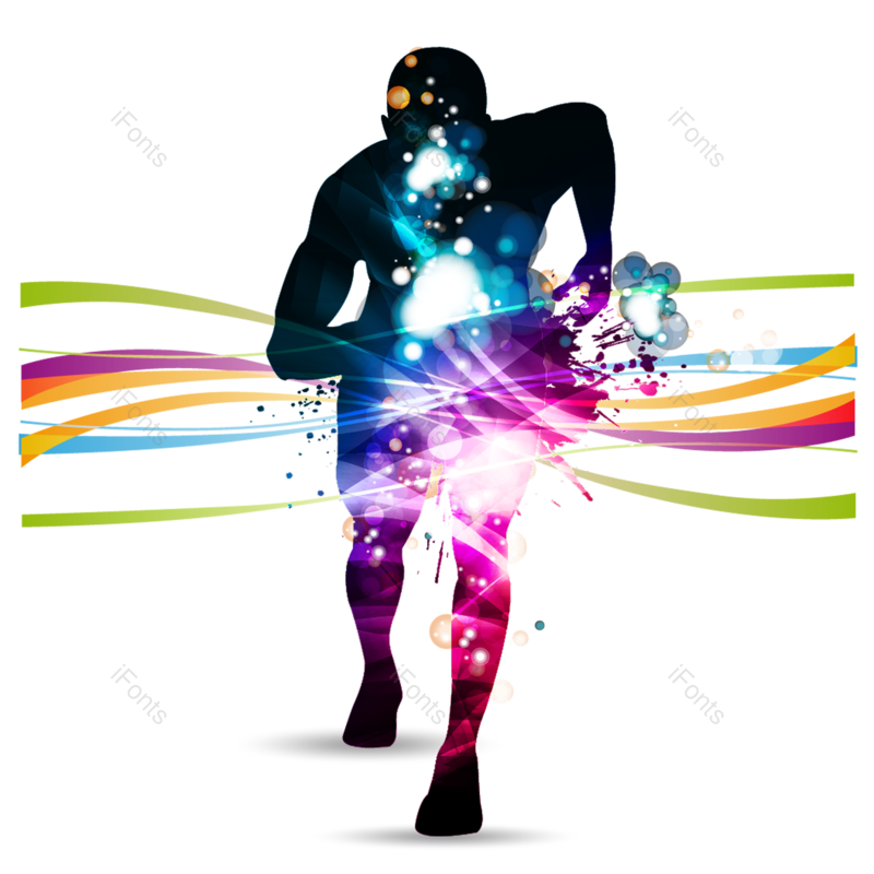 体育比赛图片,奔跑剪影元素,健身剪影PNG,运动免抠素材